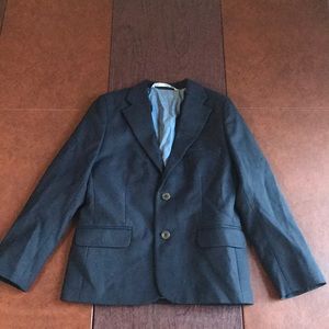 Nordstrom Boys Navy Blue Wool Sports Coat Sz. 8
